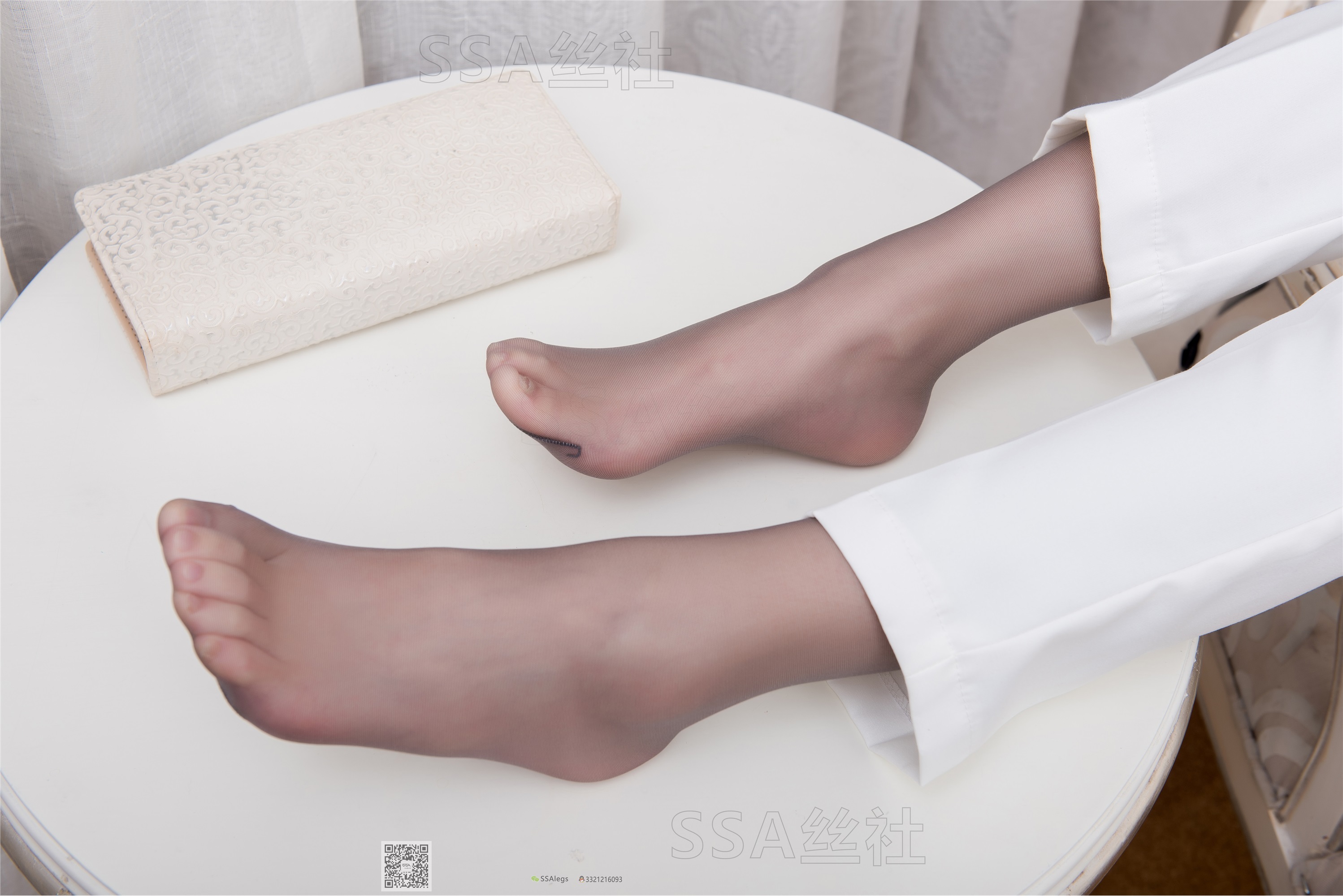 SSA丝社 超清写真 NO.065 大大 白西装裤里丝